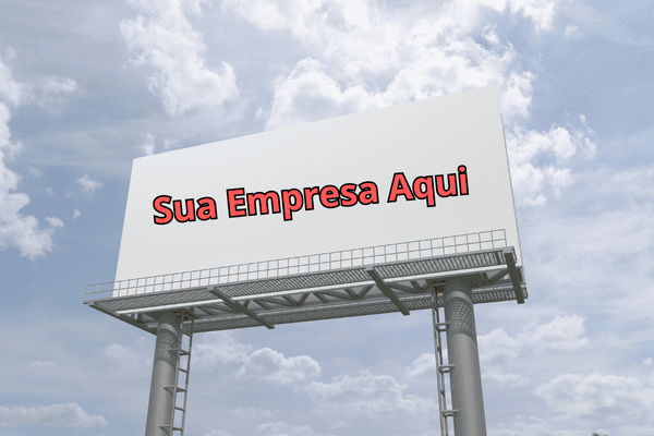 Outdoor com Anuncio "Sua Empresa Aqui"